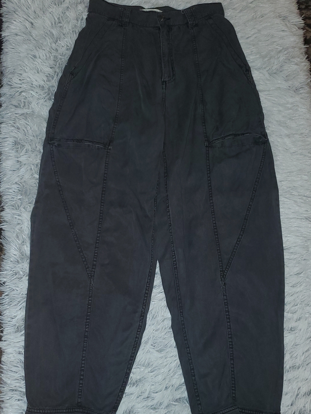 *Urban Outfitters Charcoal Cargo Tapered Pants*